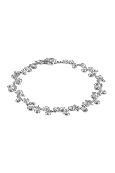 Joy of Jade Ecrin Bileklik 1 Mikron Rodyum Kaplama (925 Ayar Gümüş Üzerine) Z...