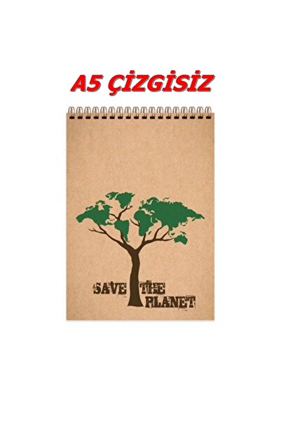 KESKİN COLOR 14x20 cm A5 neobložena kraft beležnica 100 listova