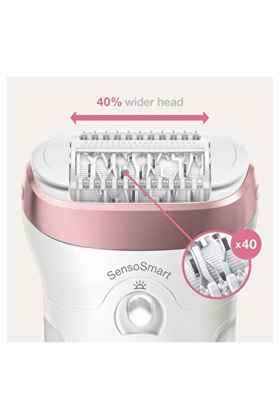 Braun Silk-épil 9 9730 Sensosmart, Kablosuz, Islak&kuru, 2 Ek Parçalı, 2'si 1 Arada Epilatör