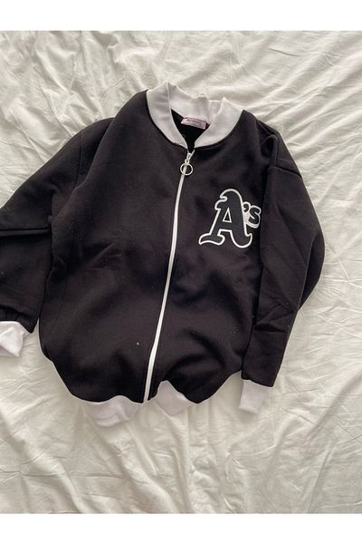Planet Butik Black College Jacket