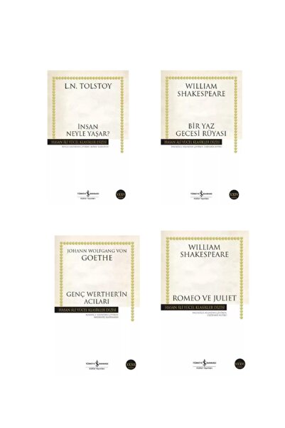 TÜRKİYE İŞ BANKASI KÜLTÜR YAYINLARI Dünya Klasikleri 4 Kitap-insan Neyle Yaşa...