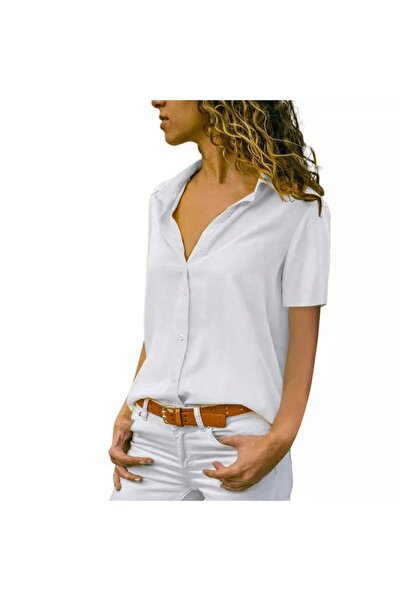 twomeey Cămașă cu mânecă scurtă din țesătură din viscoză (culoare)