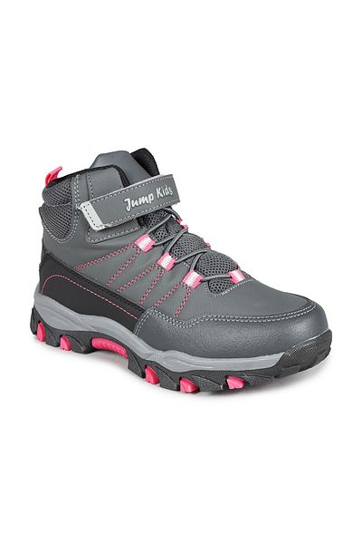Jump 27788 Velcro Gray - Black Girl's Boots Sneakers