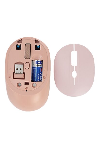 HP M231 V5.0 Bluetooth & Wireless 2,4ghz Sessiz Kablosuz Mouse Pembe Pc Laptop Tv Mac Uyumlu