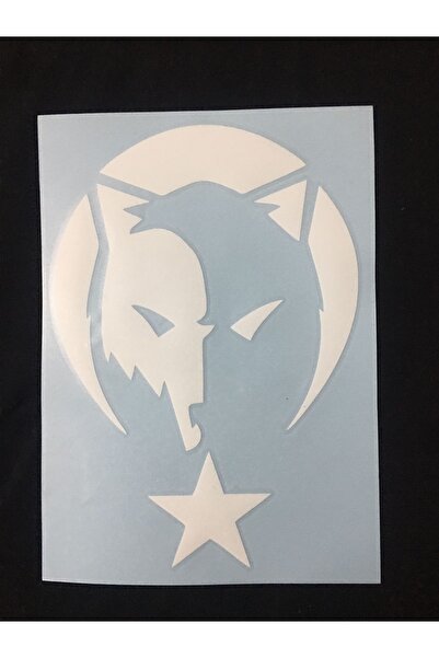 otopaspascım Kurt White Sticker - Göktürk Turkish Kurt Sticker