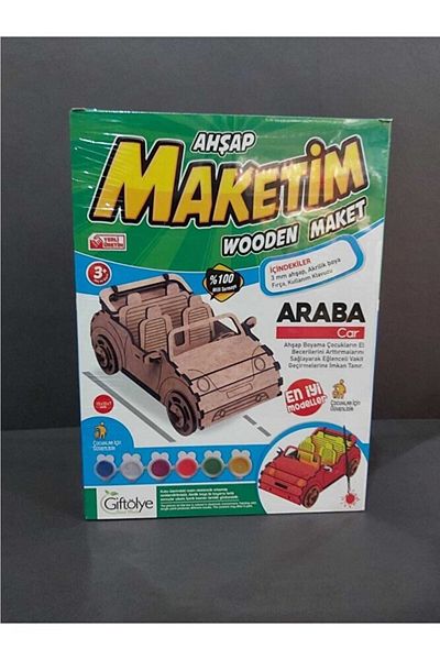EMİN Wooden 3d Model Car