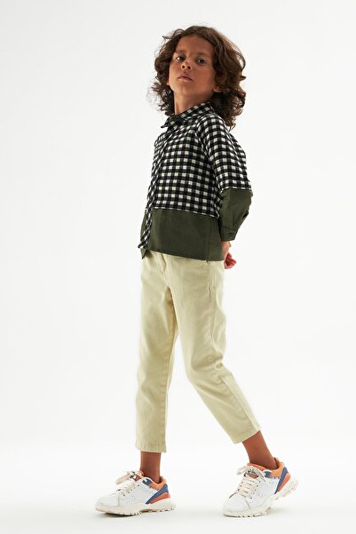 Nebbati Boy's Plaid Shirt 22fw0nb3601