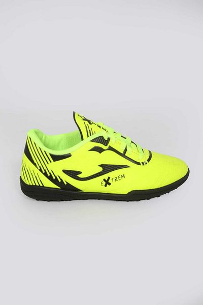 DÜNYA MAĞAZA Young Boys' New Extrem Green Black Sole Color Small Gear Grass Astroturf Field Shoes