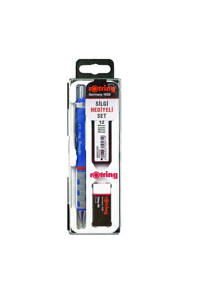 Rotring Tikky Versatil Pen - 0.7mm Eraser Nib, Stationery Set, Blue Ro-Kk07-07M 2740