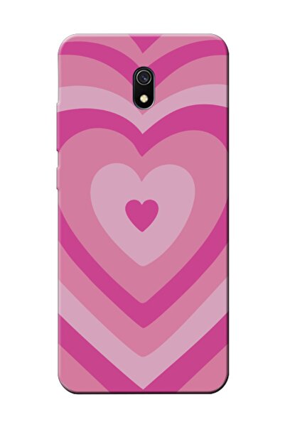 frondcase Redmi 8a Estetik Kalp Pembe Telefon Kılıfı