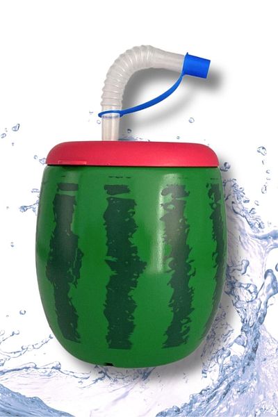 Buffer ® Watermelon Model 900 Ml Water Bottle with Straw, Water Bottle