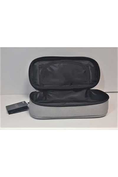 BBACK Gray Oval Fabric Pencil Case - Zipped