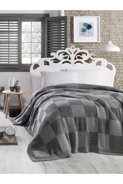 Betires Home Ca18002 Knitted Blanket Double