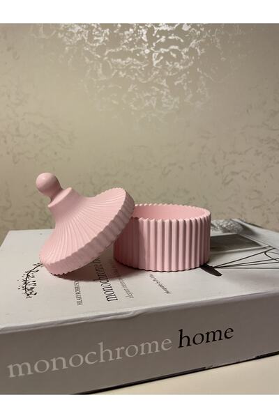 KUMS DESIGN Διακοσμητικό μπολ πολλαπλών χρήσεων με καπάκι, ροζ