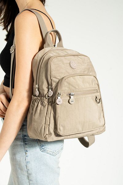 YOGII Ottava Model Kipling Υφασμάτινη Αδιάβροχη Καθημερινή και Σχολική Τσάντα Πολυλειτουργική