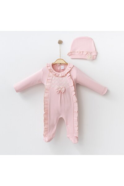 OTTO BABY Kız 3-6-9-12 Ay Fırfırlı Güllü Tulum