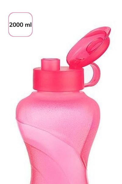 Buffer ® 2000ml Capacity Athlete Type Water Bottle Practical Hand Flask