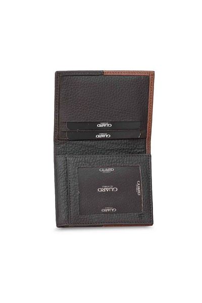GUARD Men's Wallet - Matte Tan and Brown Leather