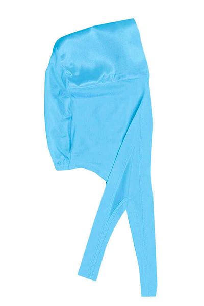 MİSS İPEK Satin Cyan Color Bonnet