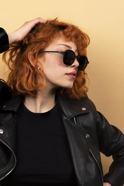 Focus On Lucas Matte Black Polarized Sunglasses