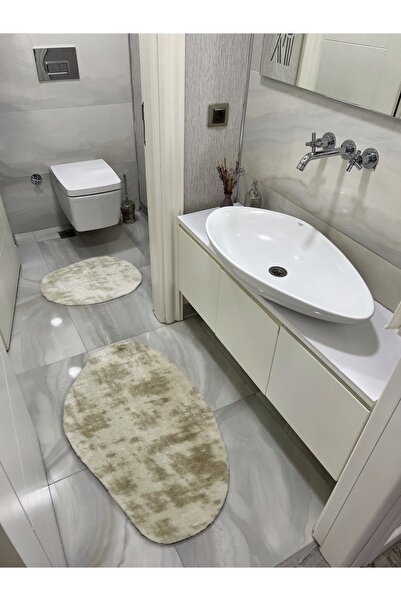 Shal&Shal 2-компонентен лазерно изрязан модел коала за баня Бежов плюшен кили...