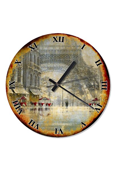 Cakatablo 30 cm Diameter Cafes in Paris Decorative Wall Clock