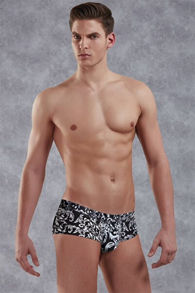 Doreanse Erkek Modal Mini Paça Çok Renkli Baskılı Boxer 1878