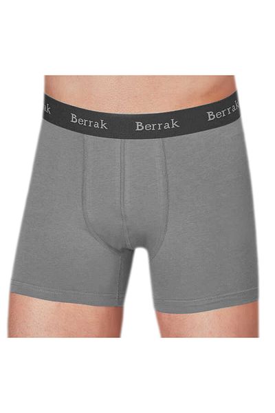 Berrak Ανδρικό γκρι 6 Pack Lycra Modal FlexibleBoxer ELF568BER4476CCM6