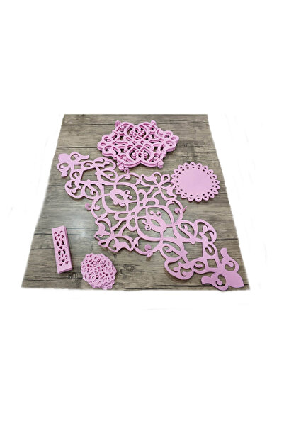 Bilgiçler Amerikan Keçe Servis Takımı 19 Parça Pembe