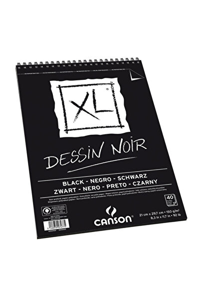 Canson XL Dessin Noir كتلة رسم سوداء 150 جرام- A5138520