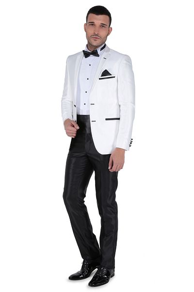 Buenza Men's Tuxedo Mono Suit - Skinny Fit, Tk Yrt, -3B4M0413D072