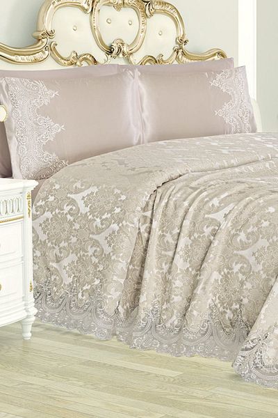 Dekoreko Double Princess Chenille Pique Set 6 Pieces Capp