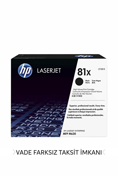 HP Cf281x Toner 81x Toner Negru