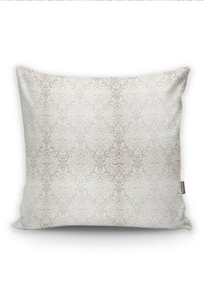 Realhomes Gümüş Renk Damask Desenli Modern Yastık Kırlent Kılıfı