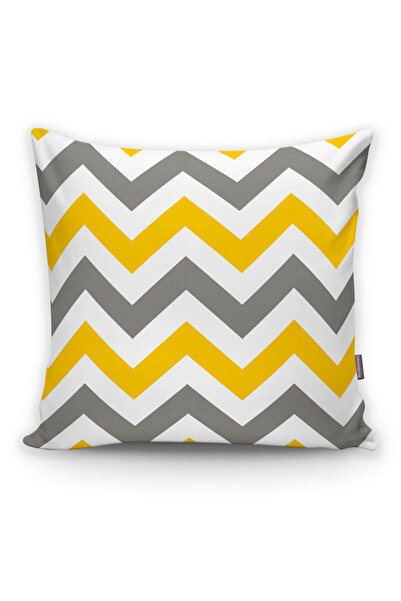 Realhomes غطاء وسادة مزخرف بطباعة رقمية بنمط متعرج