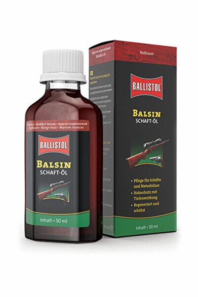 Ballistol Balsin Şaftol Kırmızı Kahve Kundak Yağı 50 Ml