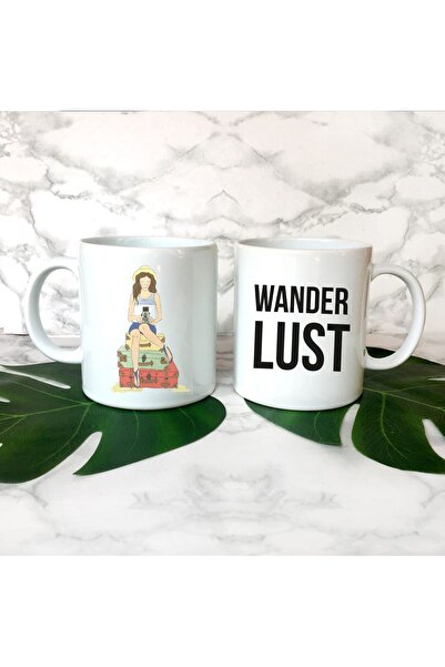Bikutumutluluk Hediyelik - Gezgin Fotoğrafçı Kupa Mug Mottolu Çizimli