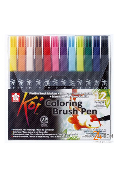 Sakura 12'li Koi Colour Fırça Uçlu Kalem Seti 5643514