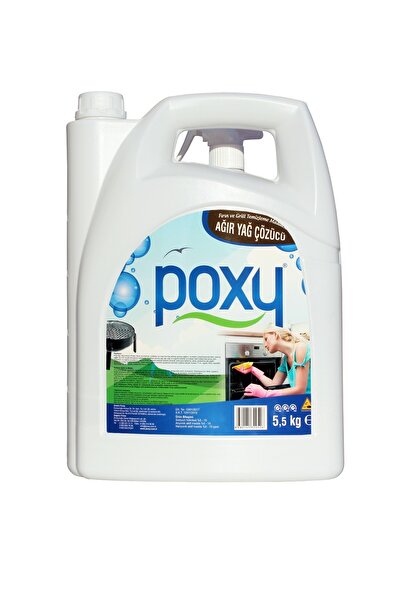 Poxy Ağır Yağ Çözücü 5500+500 ml 6 Lt Kalıplaşmış Kurumuş Yağlarda Etkilidir.