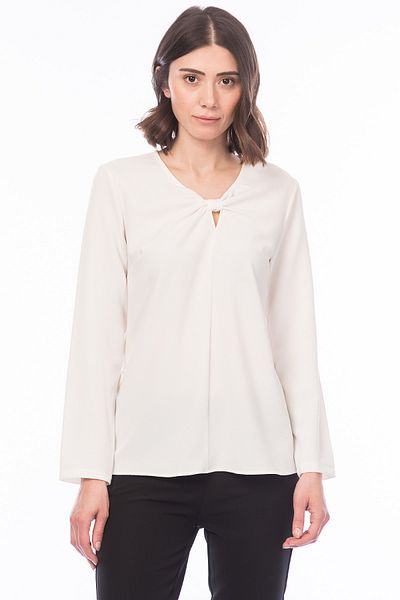 Koton Women's White Blouse 6KAK62431CW