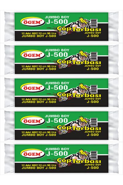 Ögem Jumbo Size Garbage Bag 80x110 cm 5 Packs of 90 lt10