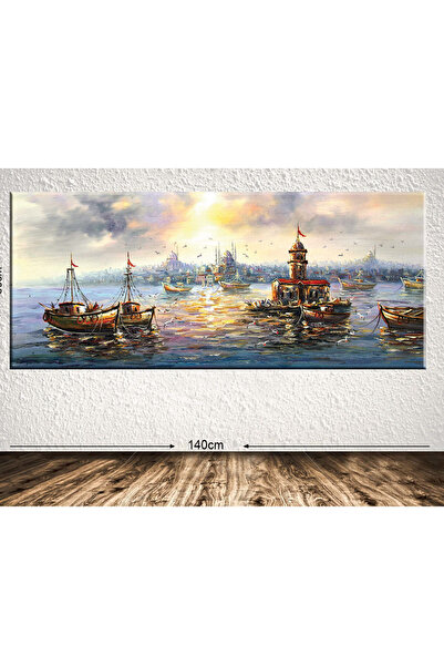 Tablo Center Dev Boyut Manzara Kanvas Tablo 60x140cm