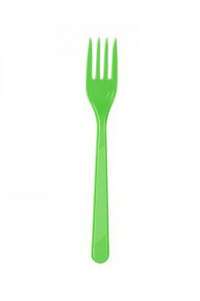 Kazanabil Plastic Party and Picnic Forks Green 25 Pieces