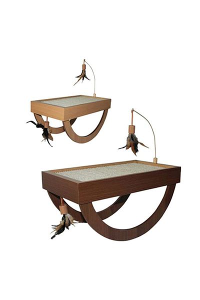 Pawise Cardboard and Fishing Crib Cat Toy