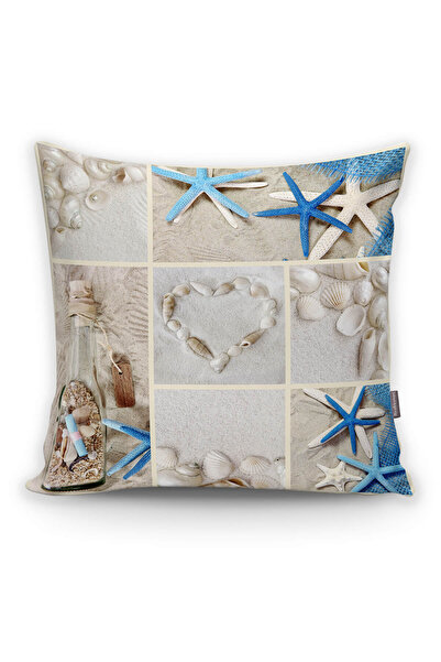 Realhomes Deniz Yıldızı Dijital Baskılı Dekoratif Yastık Kırlent Kılıfı