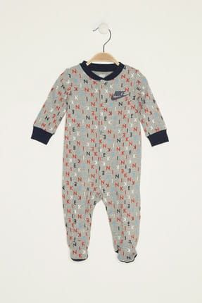 nike gri unisex bebek tulum aop footed coverall fiyati yorumlari trendyol