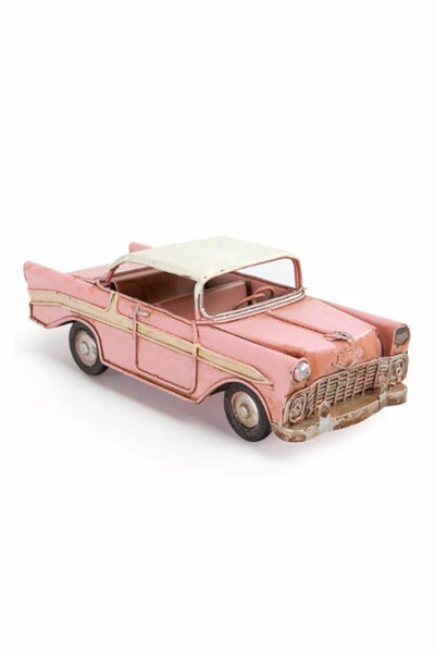 Gift Moda Nostaljik Metal Chevrolet Pembe 0910A-2757