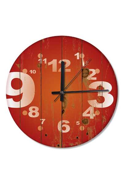 Generic Brand 30 cm Diameter Decorative Antique Wooden Wall Clock