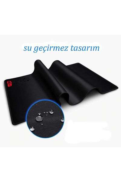 Digipod لوحة ماوس للألعاب مقاس 70*30 3 مم مقاس XL مسطحة باللون الأسود ومضادة للانزلاق