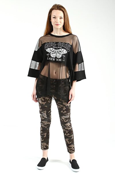 Collezione بنطلون كاكي نسائي - UCB021404A44